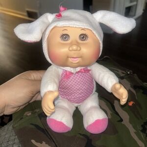 Cabbage Patch Kids Cutie White Pink Bunny 2015 CPK 10" Plush